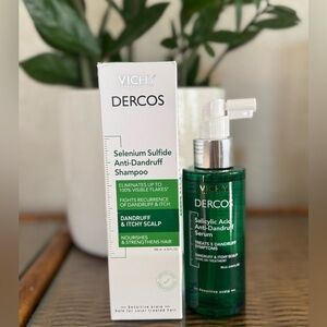 Vichy Dercos Anti-Dandruff Shampoo and Serum BUNDLE